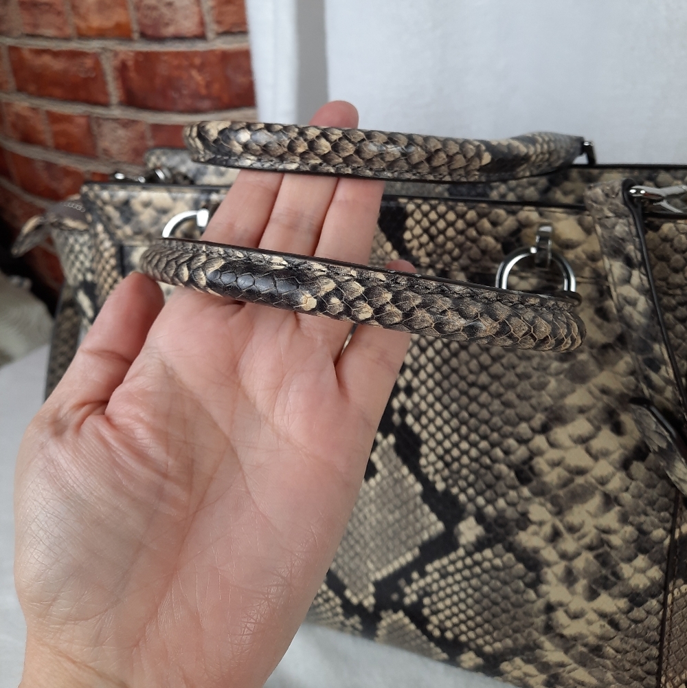 Michael Kors Python Snakeskin Satchel Bag - image 5